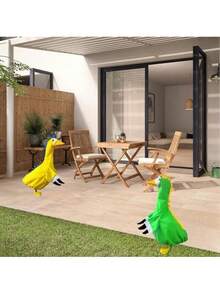 23-Inch Cement Statue Or Plastic Goose Outdoor Yard Decor, Adorable Dinosaur Costume For Spring - A - View 5