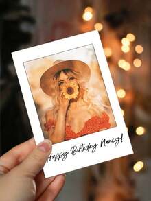 Customized Happy Birthday Picture Card With Envelope, Tailored Birthday Greeting Card, Perfect Birthday Present - Multicolor - View 3