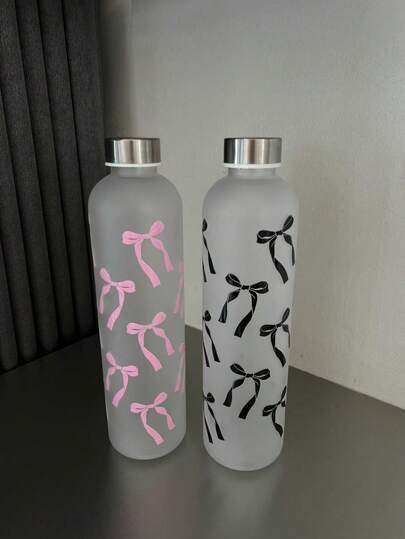 1 bình nước mờ 1000ml, in hình bướm độc đáo, nắp thể thao chống rò rỉ bằng thép không gỉ, thích hợp cho tập thể dục, gia đình, nhà bếp, quà tặng dịp năm mới, Lễ tình nhân, Ngày của Mẹ, Ngày của Cha, mùa hè, lễ tốt nghiệp, quà tặng tựu trường.