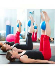 Bóng tập yoga mini dày 25cm, bóng tập Pilates bơm hơi, bóng tập luyện nhỏ mềm ổn định dùng tại nhà để cải thiện thăng bằng và sức mạnh cơ lõi, kèm bơm hơi để tập thể dục và rèn luyện sức khỏe. - Nhiều màu - Xem 9