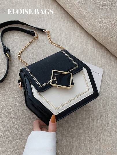 今年流行的小批量設計時尚單肩包新款多功能斜方形包包