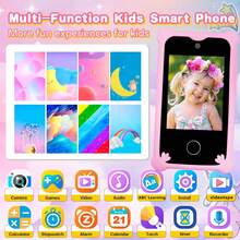 Ponsel Mainan Anak-Anak Gaya Unicorn Terbaru 2026, Layar HD 2,8 inci, Kamera Ganda untuk Selfie & Video, Kartu Penyimpanan 32GB, Permainan Edukasi, Pembelajaran ABC, Jam Alarm dengan Senter, Baterai Besar, Casing Pelindung Silikon, Hadiah Ideal untuk Anak Laki-Laki dan Perempuan - MultiWarna - View 5