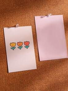 50/100pcs Transparent Map Tacks, Photo Cork Board Push Pins - Nails - View 1