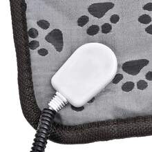 Manta eléctrica para perros y gatos, almohadilla calefactora, colchón para mascotas, impermeable, antimordida, cojín para silla con temperatura ajustable, 1 Uds. WU7L - EE. UU. 45 x 45 cm - Ver 6