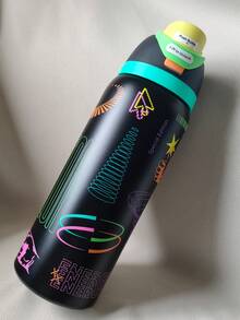 2026 New OWALAo Free.Sip Luminous Cup Limited Edition 32 Oz Stainless Steel Sports Water Bottle. Leak Proof With Pop-Up Lid, Easy To Clean. Available In A Variety Of Colors, The Pattern Is Clear And Exquisite. Designed For Water Drinkers, Suitable For Tourism, Camping, Running, School, Fitness, Halloween, Thanksgiving Day. New Fashion Water Bottle For Women, Girlfriend, Wife, Family Members, Friends, Students. (945ml) - 32oz/945ml - 查看 12