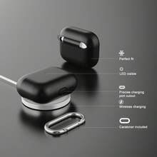 1pc Solid Color Silicone Protective Case - White - View 2