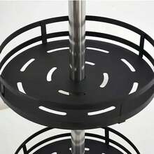 1pc 360° Rotating Spice Rack, Multifunctional Kitchen Seasoning Organizer Tray, No Drilling Required - Multicolor - View 7