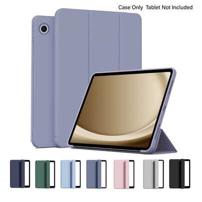 CJIAXIN Funda para Samsung Galaxy Tab A9+/A11+, Cubierta protectora premium con soporte, 7 opciones de color, Frontal de PC de 3 pliegues, Soporte de varios ángulos - Resistente a golpes, Duradera | Visualización de varios ángulos | Diseño de moda y duradero, Adecuado para trabajo y entretenimiento