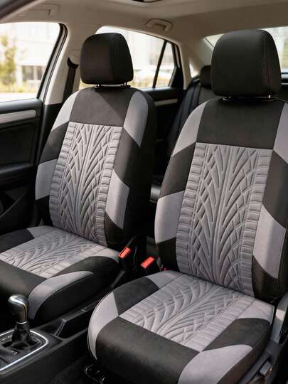 Fundas Asientos Vehículo Poliéster Universal Automóvil 4 Pcs