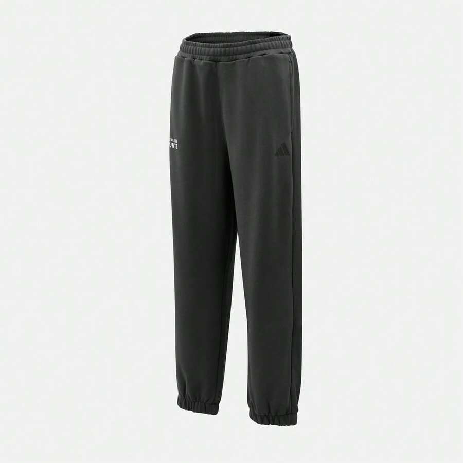 Adidas 男士 GFX KN JG PNT 针织裤 KR2565 - 黑色 - 查看 1