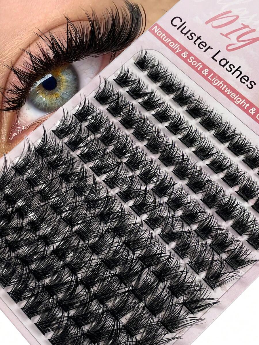 Hinarin 120 Pcs C Curl Individual Eyelashes Thick Extensions Lashes Clusters Natural Look Individual Lashes Dramatic Cluster Lashes For Used Daily Makeup Extensions