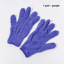 珊瑚绒舒适透气家用手套 - 超细纤维保暖清洁手套，适用于骑行、园艺、厨房、洗车、船只、房车、泳池和家居表面清洁 - 植物除尘、落叶清理、轻柔吸尘，可水洗，是圣诞节、感恩节的理想家用清洁手套，实用百搭。 - 多色 - 查看 17
