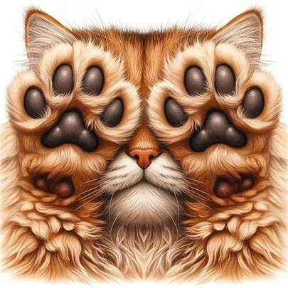 1pc [30*30cm/11.8*11.8in][40*40cm/15.7*15.7in]5D Acrylic Diamond Painting Kit, Cat Pattern, Suitable For Adult Beginners DIY Mosaic Diamond Art, Full Drill Handmade DIY Diamond Painting, Applicable For Living Room, Bedroom, Office Wall Decor Hanging Painting, Surprise Art Home Decor Gift For Family And Friends