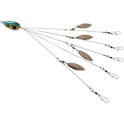 Rigs Bass Stripers Fishing, Hook Rig Freshwater Fishing Swimbait Lures Rig Kit, Blue
