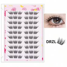 60pcs Korean Style False Eyelashes, Elongate Eyeliner Effect, 10 Clusters Per Set, Lash Extension DIY Without Glue - C - View 2