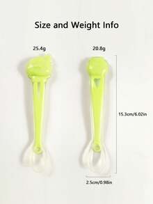 1pc Infant Animal Shaped Silicone Liquid Transparent Silicone Spoon - Multicolor - View 4