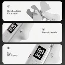 2-In-1 Rechargeable Pet Nail Clipper & Grinder With LED Light, Convenient To Check Nail Vein, Splash-Proof Nail Catcher, Digital Display, Safety Lock, Non-Slip Handle, Suitable For Dogs & Cats - single hole - View 11