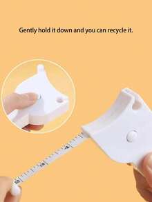 1pc Mini Retractable Ruler, Soft Leather Measuring Tape, Multifunctional High Precision 78.74 Inch Ruler, Can Measure Waist, Bust - A - View 8