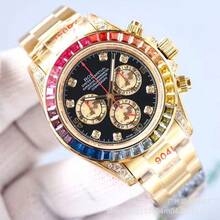 Rainbow  Starry Sky Diamond Functional Chronograph Automatic Mechanical Series  Cross-Border Foreign Trade Men's Watch - 1 - Xem 3