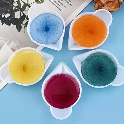 5/10pcs Oval Silicone Mini Mixing Cups - Measuring Resin Dispenser, For DIY Jewelry Epoxy Crafts, Color Adjusting Tool