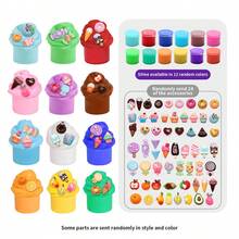 6+ Years Old Children DIY Slime Kit With Multiple Shapes, Fun Handmade, Stress-Relieving Squeezable Crystal Slime Toy, Non-Sticky, Stretchable, Suitable For Boys And Girls, Children's Craft And Sensory Toy, Birthday Gift, Holiday Gift, Party Gift - Multicolor - View 13