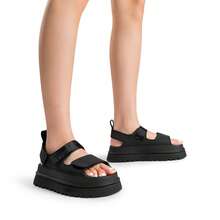 Sandalias de Plataforma para Mujer con Punta Abierta - Negro - Ver 7