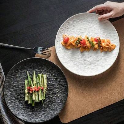 8件/4件套可重复使用零食托盘、小碟子、杯垫、咖啡杯垫、装饰水果盘、甜点盘、面包盘、厨房配件碟、餐桌装饰盘、房间装饰盘、节日派对圣诞节餐盘、轻便便携盘、可重复使用盘、易于清洁、送给家人的礼物、送给老师的礼物