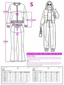 Women's Casual Solid Color Zip-Up Cardigan And Straight Leg Pants Set, Fashionable And Versatile For Daily Wear, Autumn/Winter Spring - Brown - View 5