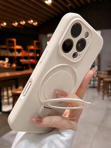 Magnetic Wireless Charging Soft Silicone Protective Case Compatible With IPhone 17 Pro Max/16/15/14/13/12/11 Pro Max/16e, Waterproof, Shockproof, Anti-Fall, Anti-Scratch - White - View 2