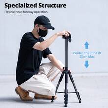 Ambitful GM-150 158cm Professional Photography Equipment Universal Portable Phone Camera Tripod - View 7