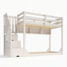 Kids Bed Frames, Headboards & Footboards - White + Wood + 90cm*200cm-1 - View 11