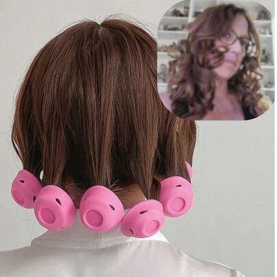 10 chiếc kẹp uốn tóc hình nấm và hình chuông, phù hợp với tóc thường của nữ, không gây hư tổn, tiện lợi cho người lười biếng, dụng cụ tạo kiểu tóc khi ngủ, dụng cụ uốn tóc, tự làm, chất lượng tóc không gây hư tổn, dụng cụ làm tóc thời trang, tóc xoăn, kẹp uốn tóc, lô cuốn tóc, uốn tóc không cần nhiệt, lô cuốn, kẹp uốn tóc, sản phẩm dành cho tóc xoăn, lô cuốn tóc, đồ dùng làm tóc, phụ kiện tóc cho Ngày của Mẹ