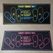 2-In-1 Colored Coded Squat Pad With Anti-Slip Surface And Impact-Absorbing Buffer Training Mat - Durable HighQuality Gym Floor Mat For Home And Gym Use, Suitable For Squats, Deadlifts, Lunges, Leg Presses And More. Red/Black Color Scheme, With Dual-Toned Anti-Slip Design That Features Targeted Muscle Training Zones, Ensuring Stability And Comfort For Strength Training And Home/Gym Workouts - Black - View 5