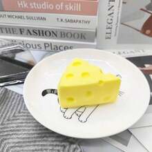 1pc Cheese & Milk Squishy Stress Relief Toy Stress Relief Toy Party Favors Squeeze Ball  Sensory Toys For Autistic - Nhiều màu - Xem 6
