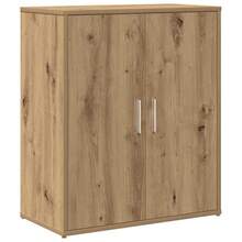 vidaXL Sideboard, Kommode mit Stauraum, Beistellschrank für Wohnzimmer Küche Flur, Anrichte Schrank Highboard, Modern, Dunkle Eiche Khaki Holzwerkstoff - Eiche Dunkelkhaki - Übersicht 3