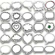 50pcs Black&White Bubble Album Stickers, Suitable For Envelopes, Gift Boxes, Insulated Cups, Waterproof Stickers - Multicolor - View 10