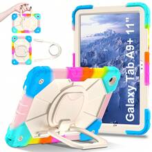 1pc 3-In-1 Anti-Drop Design, Adjustable Shoulder Strap, PC+Silicone Material, 360° Rotatable Handgrip Stand, Sturdy Protective Case Suitable Compatible With Ipad 11th (A16) 2025, 10th 2022, Galaxy Tab A11+ 2025/A9 Plus, Fashionable And Ideal For Gifts And Awards. - Multicolor - View 85