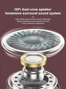 有线入耳式睡眠耳机，硅胶侧睡音乐立体声低音耳机 - 查看 4