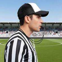 Sports Whistle 3 PCS Professional Whistle Loud Referee Whistles With Lanyard Black Train Whistles For Coaches, Referees, Lifeguards, Emergency Outdoor Sports - C - View 4