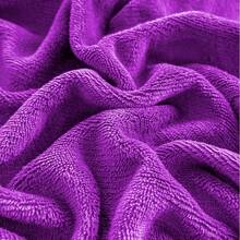 King Size Fleece Sheet Set Measuring 260x230cm. Softness And Comfort. - Purple - View 5