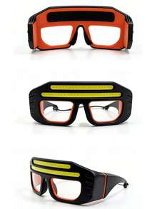 New Multifunctional Glasses Light With Type-C Charging, Warning Headlamp, Portable & Compact, Touch Sensor Headlight - Eyeglasses Lamp - View 3