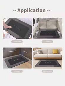 1/2pcs Soft Anti-Slip Bathroom Mat, Made Of Diatomite With Quick Drying Absorbency, Suitable For Bathroom, Halloween Decor, Room Decor, Autumn Carpet - Multicolor - View 4