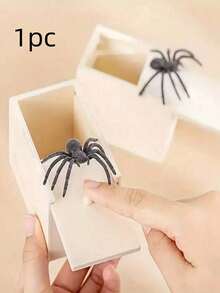 1个手工木制蜘蛛恶作剧盒 - 精致的玩笑盒，理想的圣诞礼物 - 彩色 - 查看 11