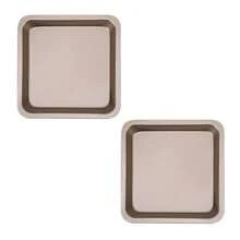 1pc 8-Inch Non-Stick Square Cake Pan, Suitable For Cakes, Brownies, Lasagna Etc. Evenly Heated Carbon Steel Bakeware, Easy To Clean - Multicolor - View 10