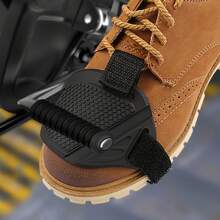 1pc Durable PVC Motorcycle Gear Shift Boot Cover With Lever Protector Pad - Black, Textured Surface For Enhanced Control And Comfort Fit - For Motorcycle Riders - Suitable For All Weather Conditions - Great Gift For Motorcyclists - A - View 4