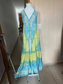 Silk Dress Chic Women's Fashion - Yellow - View 3