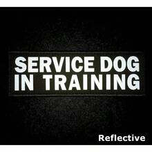2 Pack Reflective Tactical Dog Patches In Training, DO NOT PET, Tags With Hook And Loop Patches Vests And Harnesses Coyote Brown, - OD Green +  IN TRAINING - View 4