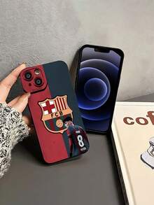 Balón de fútbol rojo azul del FC Barcelona Pedri.funda de teléfono Fundas compatibles con ,Apple,VIVO,OPPO,,, y Honor.Fabricadas en silicona TPU,ofrecen protección contra golpes y caídas. - Negro - Ver 4