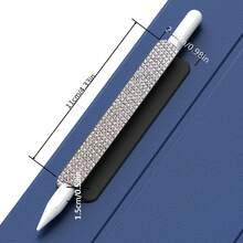 Diamond Light Luxury Silicone Pencil Holder Cover Compatible With Apple Pencil Pro 1st/2nd/3rd Generation, Universal For Gel Pens - Multicolor - View 4