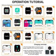 QAGSFLC Smart Watch, 1.83-Inch High-Definition Touch Screen, Soft Silicone Strap, Call/Message Notifications, Pedometer, Calorie, Fitness Tracking, Multiple Sports Modes, Multi-Function Smart Watch, Unisex, Compatible With IPhone And Android Phones, Perfect For Gym Daily Use And Christmas Birthday Gifts - View 9